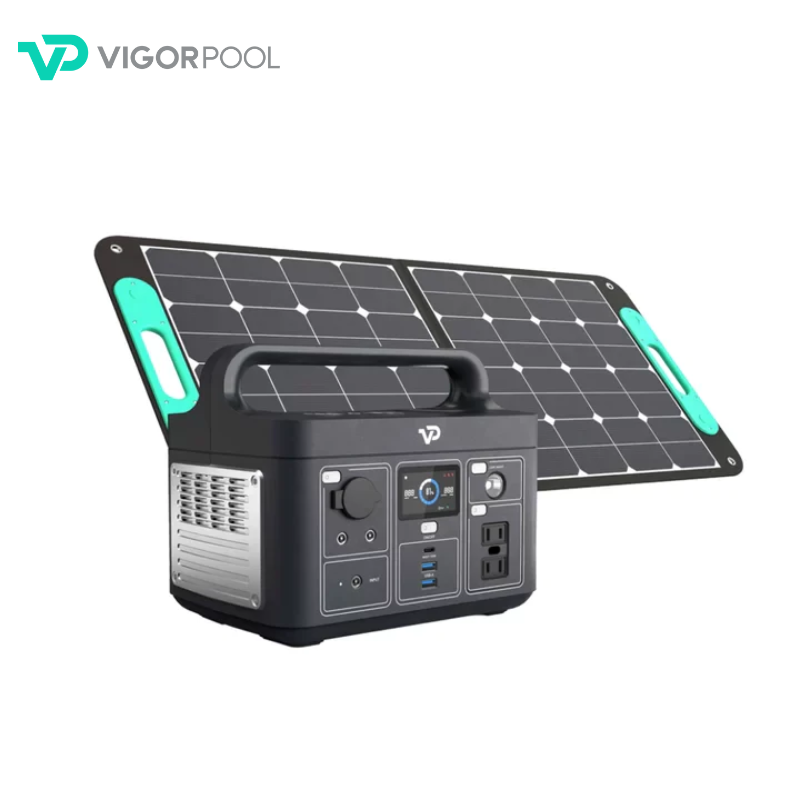VigorPool Solar Generator Lake 300 + 100W Solar Panel – VIGORPOOL