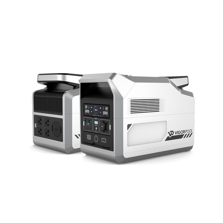 VigorPool Captain 1200 Portable Power Station - 2400W, 2560Wh (2-Pack)