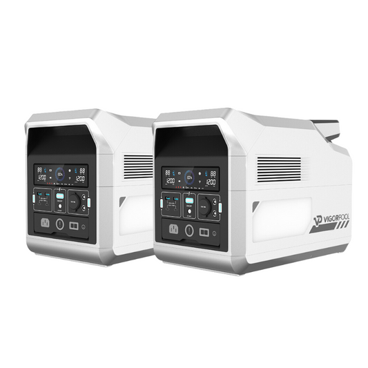 Double the Power, Double the Savings: VigorPool Captain 1200 Portable Power Station - 2-Pack